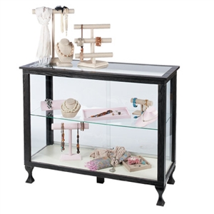 48" Boutique Style Glass Display with Legs «Pre-Assembled»